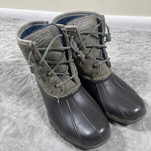 Sperry's Boots Women's 5 Waterproof Rubber Quilted Duck Rain Boots Outdoorsy